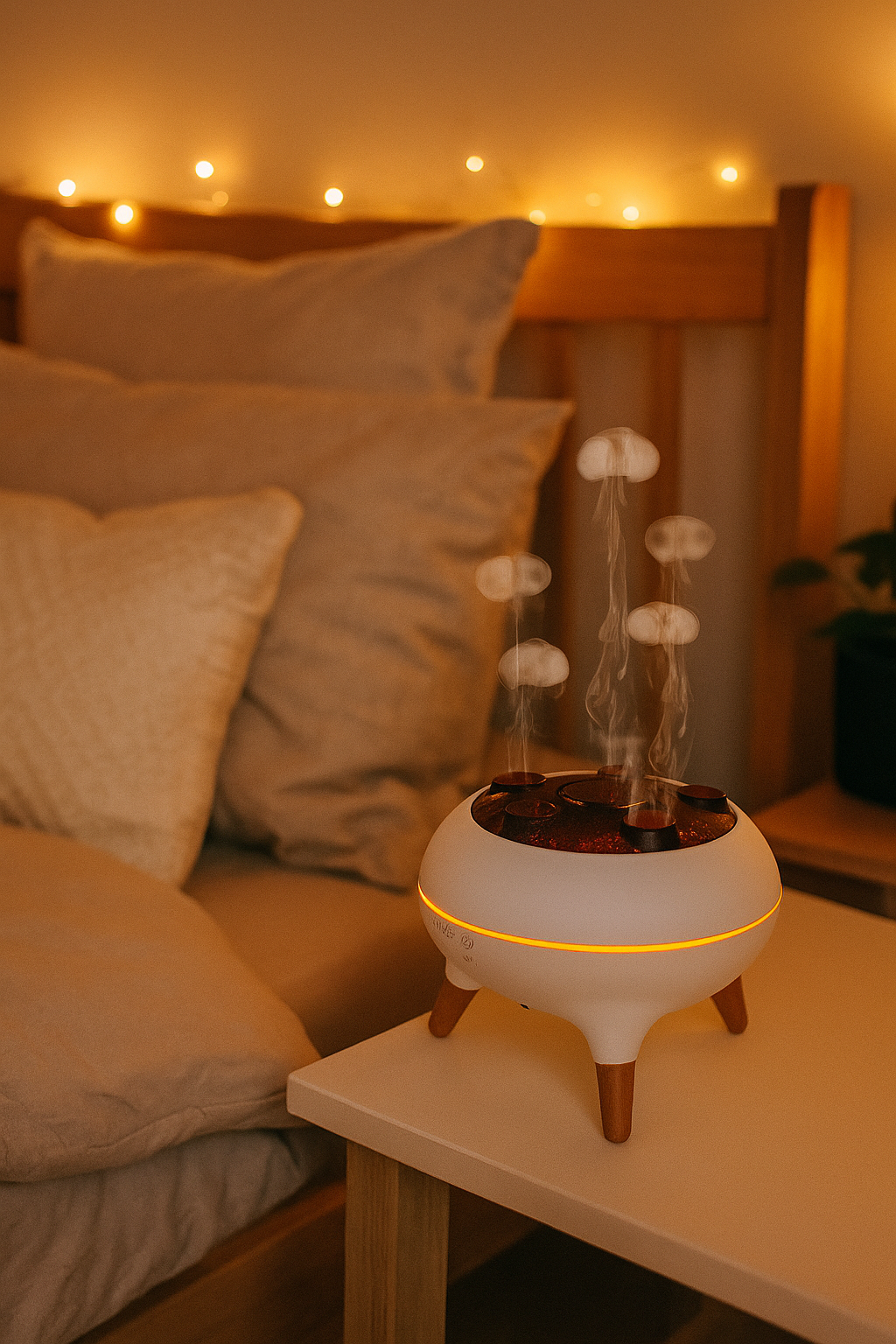 Umidificador de ar dinâmico de água-viva 250ml difusor de óleo essencial umidificador de quarto com controle remoto