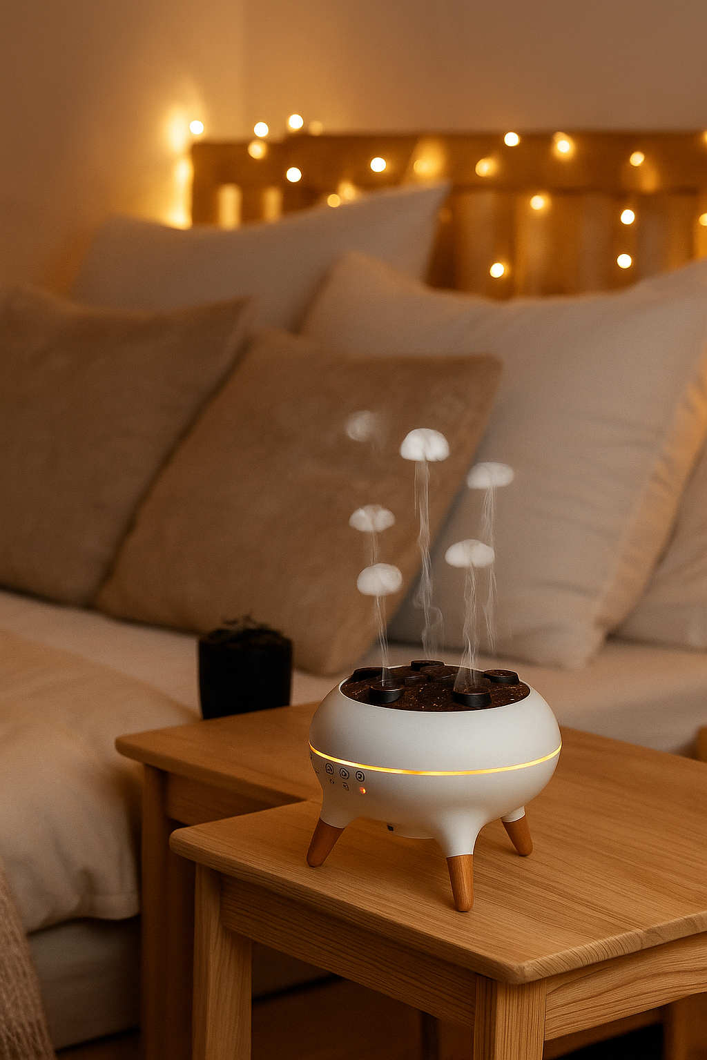 Umidificador de ar dinâmico de água-viva 250ml difusor de óleo essencial umidificador de quarto com controle remoto