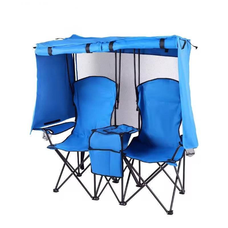 Cadeira de Praia com Guarda-Sol e Mesa + Frete Grátis